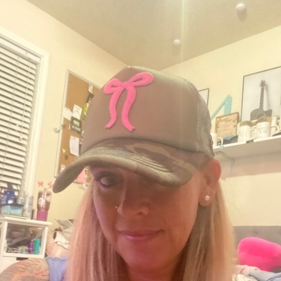 Accessories - Pink Logo Camo Trucker Hat